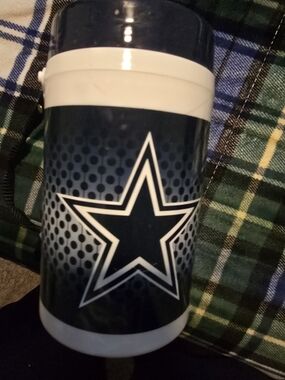 NFL Navy and White Star Travel Thermos
